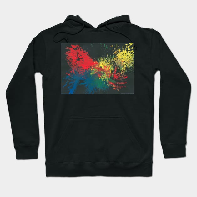 Impulsive Color Splash Toddler Art Hoodie by Christine aka stine1